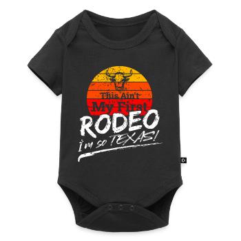 Nicht mein erstes Rodeo-Design für stolze Texaner - Baby Premium Kurzarmbody - Schwarz - Vorne