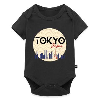 Tokyo city - Baby Premium short-sleeve bodysuit - black - Front