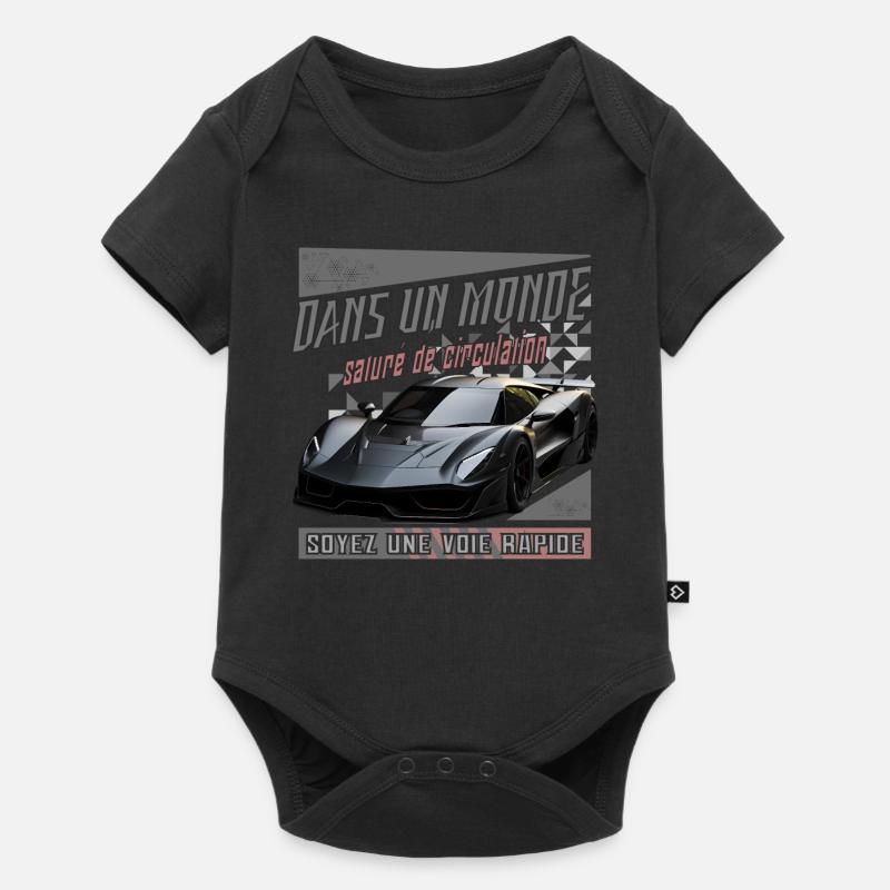 Be a fast track - Baby Premium short-sleeve bodysuit - black