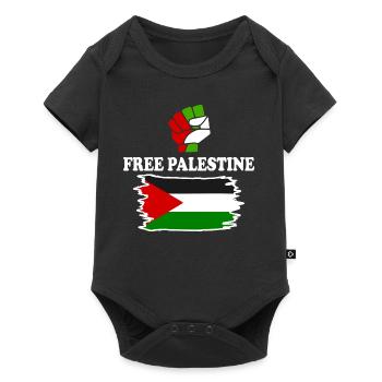 Free palestine - Baby Premium short-sleeve bodysuit - black - Front