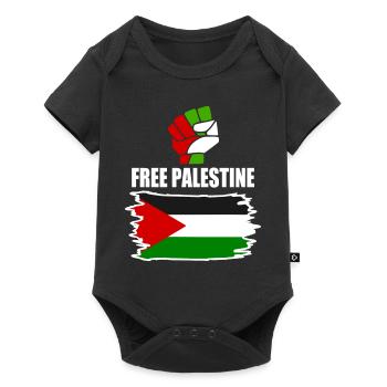 Free palestine - Baby Premium short-sleeve bodysuit - black - Front