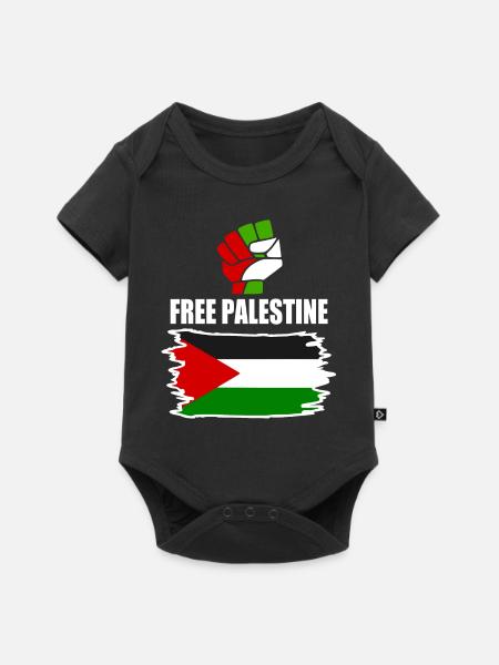 Free palestine - Baby Premium Kurzarmbody - Schwarz