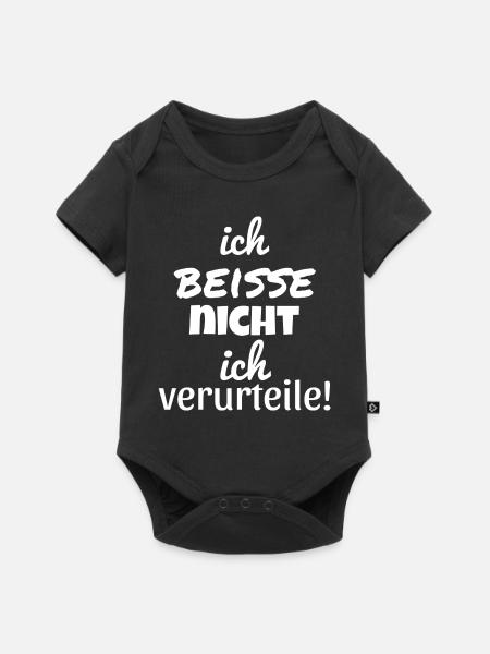 Je ne mords pas, je condamne ! - Body à manches courtes Premium Bébé - noir
