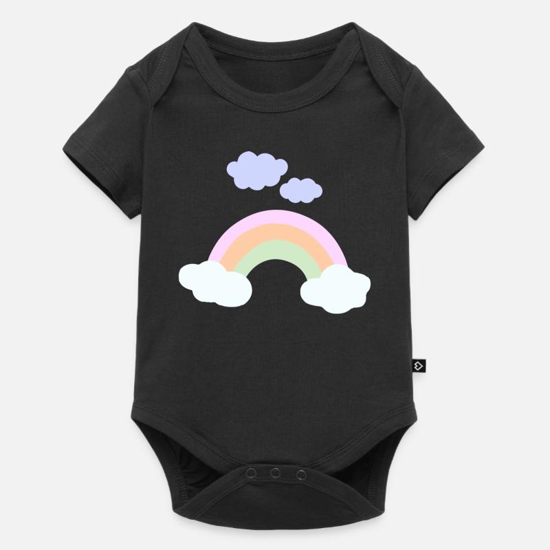 Rainbow - Baby Premium Kurzarmbody - Schwarz
