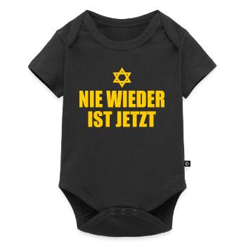 Nie wieder ist jetzt - Baby Premium Kurzarmbody - Schwarz - Vorne