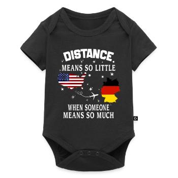 Distance Means So Little When Someone Means Much - Baby Premium short-sleeve bodysuit - black - Front