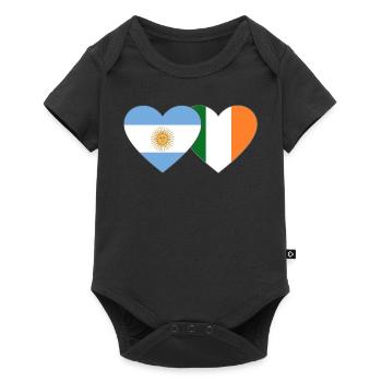 Drapeau de l’Argentine Irlande - Body à manches courtes Premium Bébé - noir - Devant