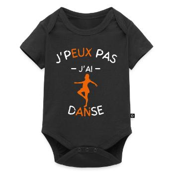 J peux pas j ai Danse - Body à manches courtes Premium Bébé - noir - Devant