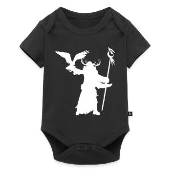 Jeu de rôle fantastique - Shaman Silhouettes Design - Body à manches courtes Premium Bébé - noir - Devant