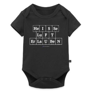 Heisse Luft erlauben (dunkle Stoffe) - Baby Premium Kurzarmbody - Schwarz - Vorne