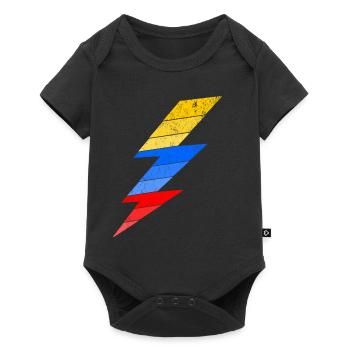 Eclair NASCAR Racing Courses Américaines - Baby Premium Kurzarmbody - Schwarz - Vorne