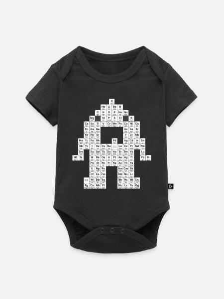 Periodensystem - Baby Premium Kurzarmbody - Schwarz