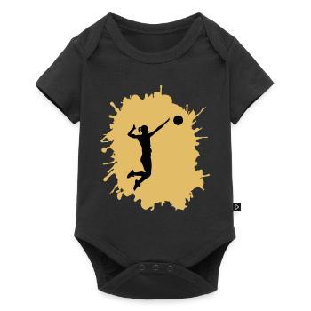 Blobs de handball pour femmes - Body à manches courtes Premium Bébé - noir - Devant