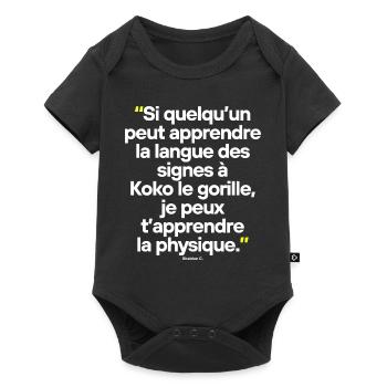 Big Bang Théory - Citation célèbre de séries TV - Body à manches courtes Premium Bébé - noir - Devant