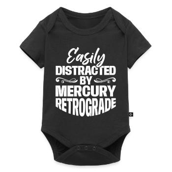 Easily Distracted By Mercury Retrograde Astrology - Baby Premium short-sleeve bodysuit - black - Front