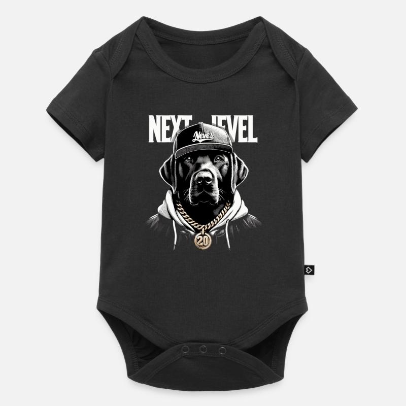 Cadeau pour chien labrador noir Next Level - Body à manches courtes Premium Bébé - noir