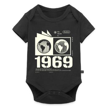 Jahrgang 1969 Retro Geburtstag Geschenk 1969 - Baby Premium Kurzarmbody - Schwarz - Vorne