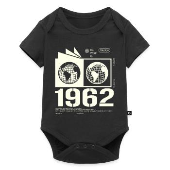 Jahrgang 1962 Retro Geburtstag Geschenk 1962 - Baby Premium Kurzarmbody - Schwarz - Vorne