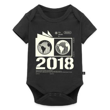 Vintage 2018 Retro Birthday Gift 2018 - Baby Premium short-sleeve bodysuit - black - Front