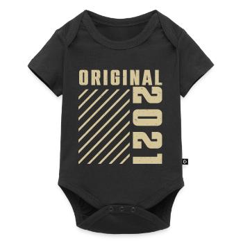 Original 2021 Authentic 2021 Vintage Bursdag - Body à manches courtes Premium Bébé - noir - Devant