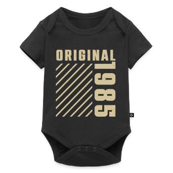 Original 1985 Authentic 1985 Vintage Bursdag - Body à manches courtes Premium Bébé - noir - Devant