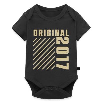 Original 2017 Authentic 2017 Vintage Bursdag - Body à manches courtes Premium Bébé - noir - Devant