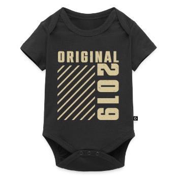 Original 2019 Authentic 2019 Vintage Bursdag - Baby Premium short-sleeve bodysuit - black - Front