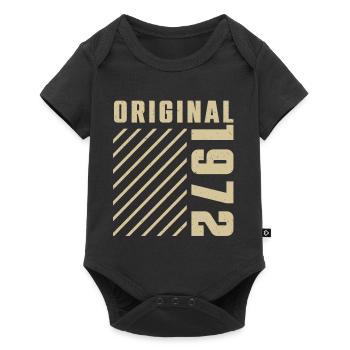 Original 1972 Authentic 1972 Vintage Bursdag - Body à manches courtes Premium Bébé - noir - Devant