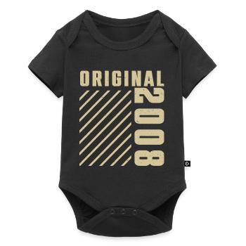 Original 2008 Authentic 2008 Vintage Bursdag - Body à manches courtes Premium Bébé - noir - Devant
