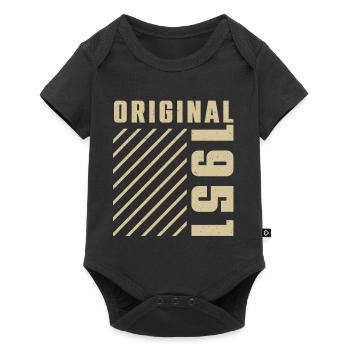 Original 1951 Authentic 1951 Vintage Bursdag - Body à manches courtes Premium Bébé - noir - Devant