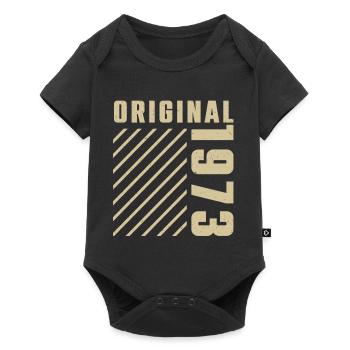 Original 1973 Authentic 1973 Vintage Bursdag - Body à manches courtes Premium Bébé - noir - Devant