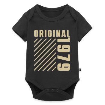 Original 1979 Authentic 1979 Vintage Bursdag - Body à manches courtes Premium Bébé - noir - Devant