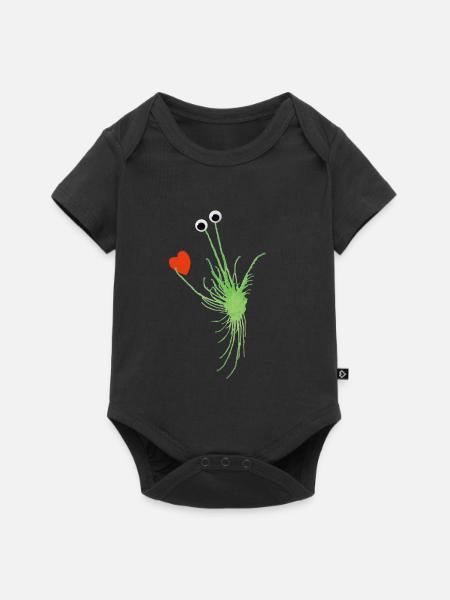 MonstRumms Love Nr.1 - Baby Premium Kurzarmbody - Schwarz
