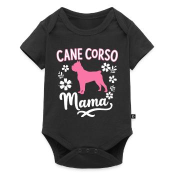 Cane Corso Hund - Baby Premium Kurzarmbody - Schwarz - Vorne