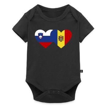 Slovénie Slovénie - Body à manches courtes Premium Bébé - noir - Devant