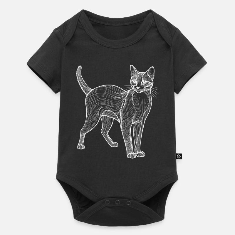 Lineart pour chat - Body à manches courtes Premium Bébé - noir