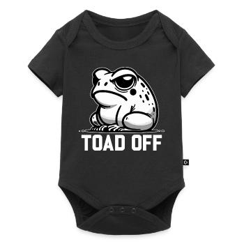Vintage Frog Toad Meme Grumpy Frog Don't Toad Me - Baby Premium Kurzarmbody - Schwarz - Vorne