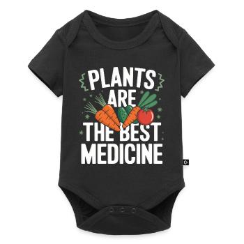 Végétarien Végétalien Végétarien Végétarien - Body à manches courtes Premium Bébé - noir - Devant