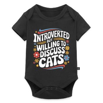 Introvert, antisocial, introvert - Baby Premium short-sleeve bodysuit - black - Front