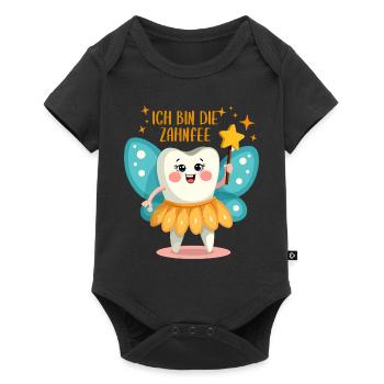 Ich bin die Zahnfee Kostüm - Karneval Fasching - Baby Premium Kurzarmbody - Schwarz - Vorne