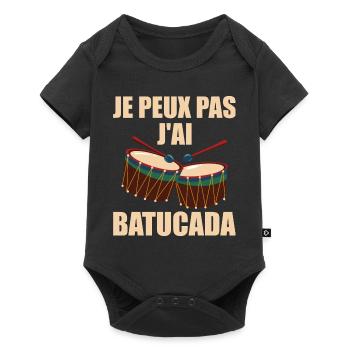 I Can't I Batucada - Humor Music - Baby Premium short-sleeve bodysuit - black - Front