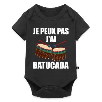I Can't I Batucada - Humor Music - Baby Premium short-sleeve bodysuit - black - Front