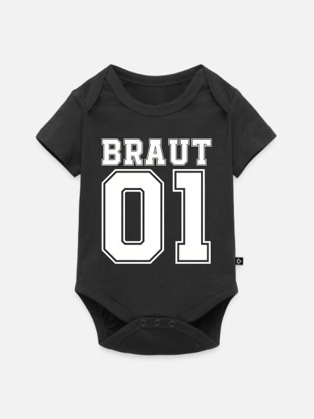 braut 01 - Baby Premium Kurzarmbody - Schwarz