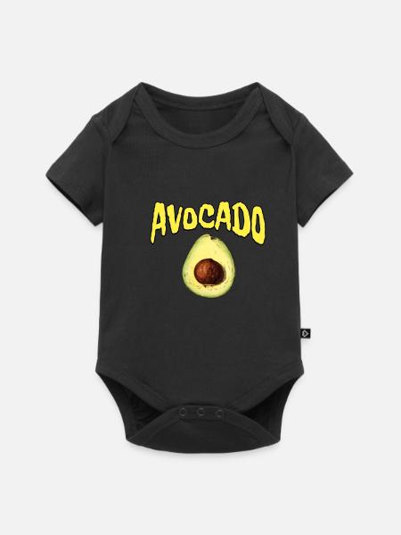Avocado - Baby Premium Kurzarmbody - Schwarz