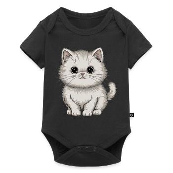 Chat persan - Body à manches courtes Premium Bébé - noir - Devant