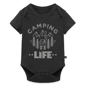 Camping Life - Baby Premium short-sleeve bodysuit - black - Front