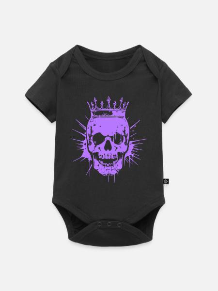 skull king - Baby Premium Kurzarmbody - Schwarz