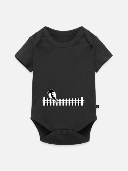 Gartenzaun picket fence - Baby Premium Kurzarmbody - Schwarz