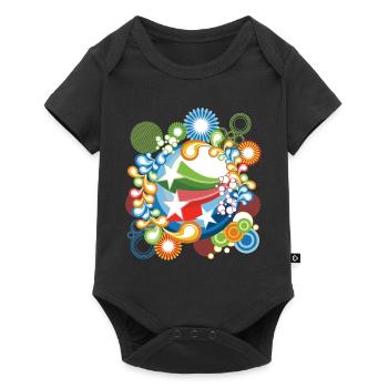 72 - Baby Premium Kurzarmbody - Schwarz - Vorne