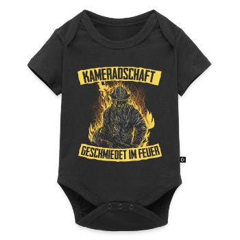 Feuerwehr Kameradschaft Feuerwehrmann - Baby Premium Kurzarmbody - Schwarz - Vorne